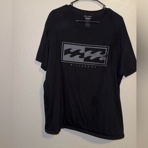 Billabong Men's Black and Gray Short Sleeve Tee